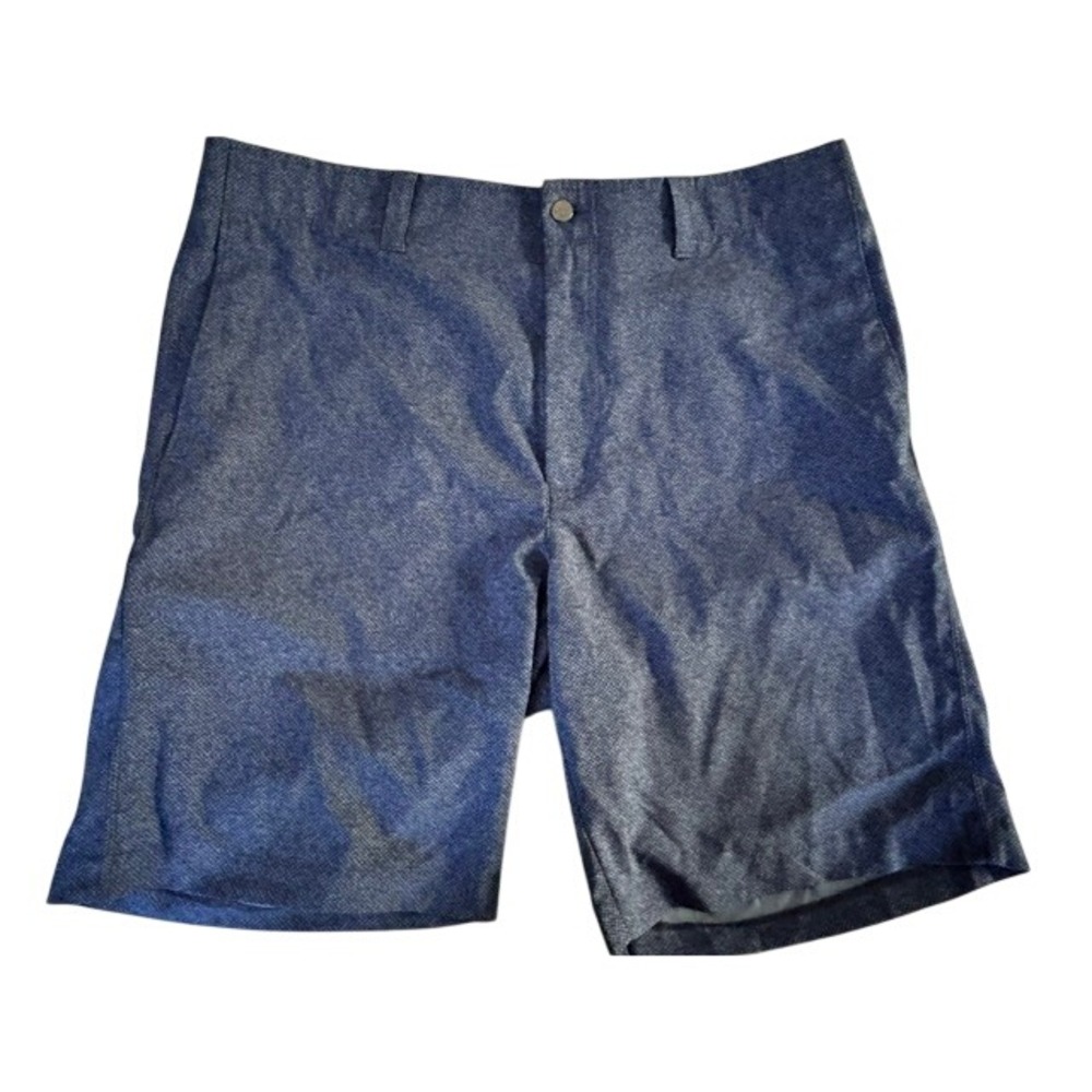 Callaway Mens Blue Micro Pattern Golf Shorts Size 36 Performance Stretch Casual
